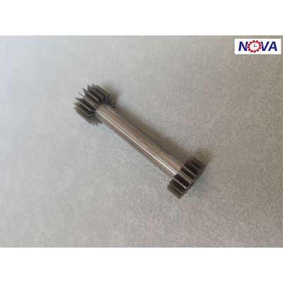 titanium custom machining shaft part with gears spline teeth